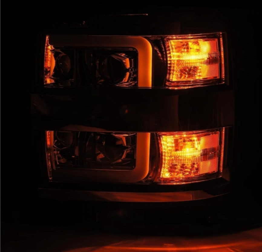 AlphaRex 880224 Pro - Series Black Projector Headlights - Southern Diesel Supply