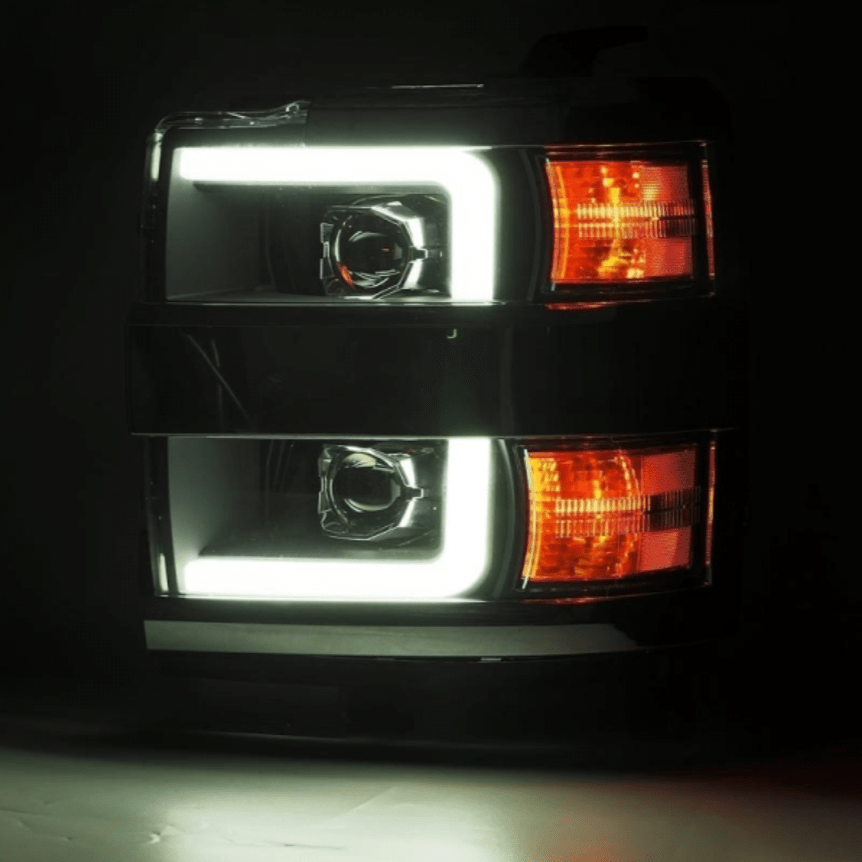 AlphaRex 880225 Pro - Series Chrome Projector Headlights - Southern Diesel Supply