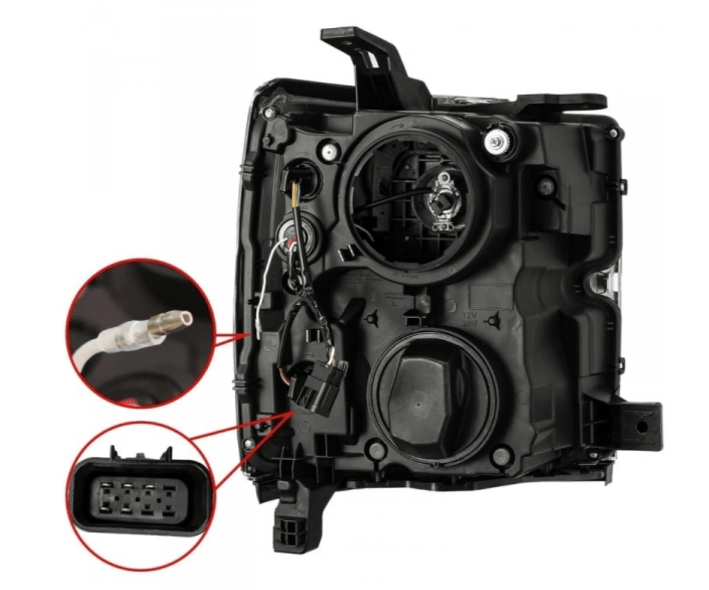 AlphaRex 880226 Pro - Series Jet Black Projector Headlights - Southern Diesel Supply
