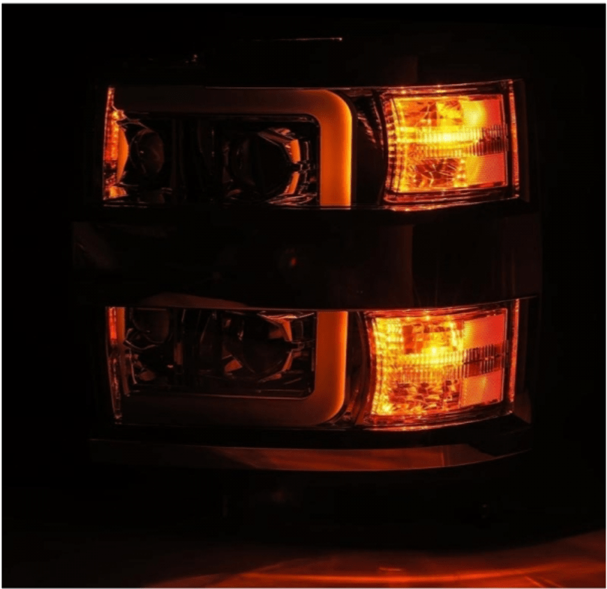 AlphaRex 880226 Pro - Series Jet Black Projector Headlights - Southern Diesel Supply
