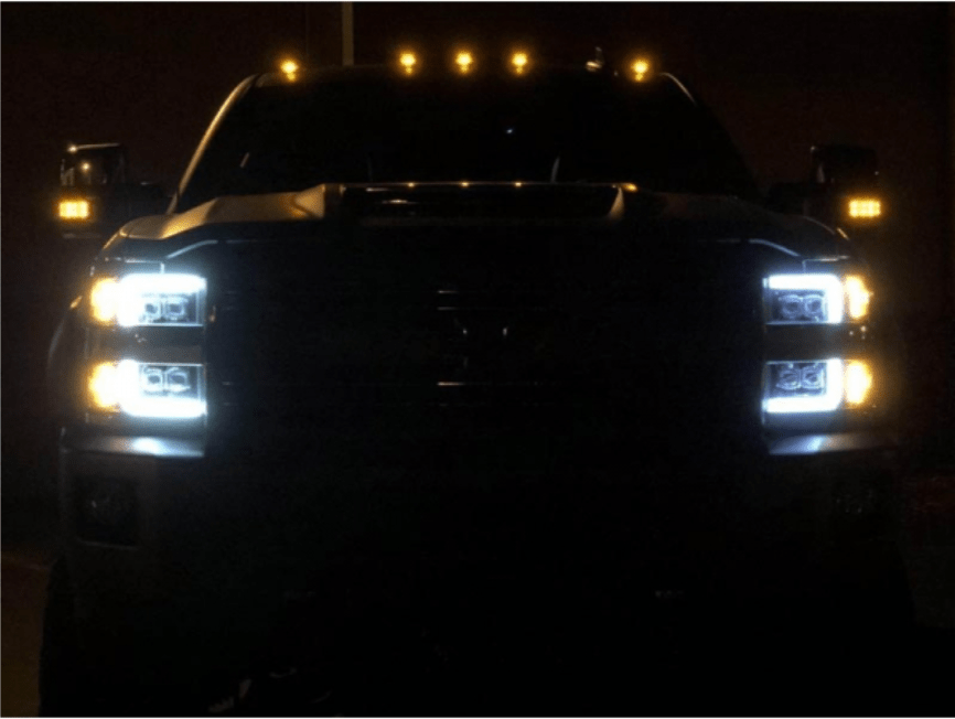 AlphaRex 880227 Nova - Series Black LED Projector Headlights - Southern Diesel Supply