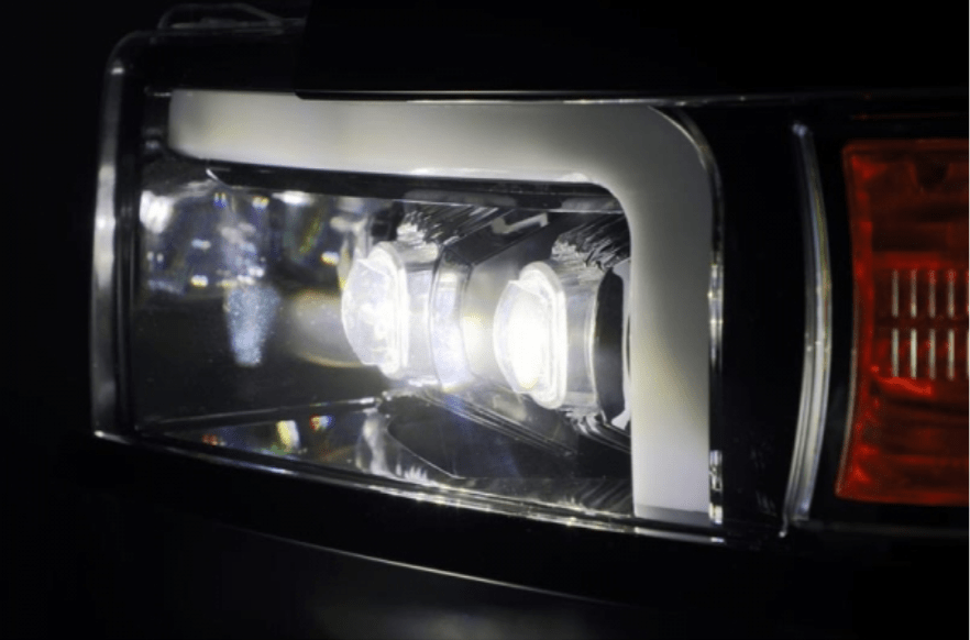AlphaRex 880229 Nova - Series Jet Black LED Projector Headlights - Southern Diesel Supply