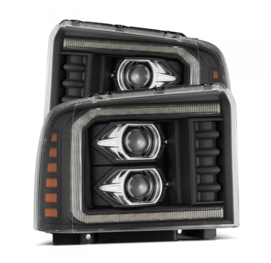 AlphaRex 880315 Pro - Series Black Projector Headlights - Southern Diesel Supply
