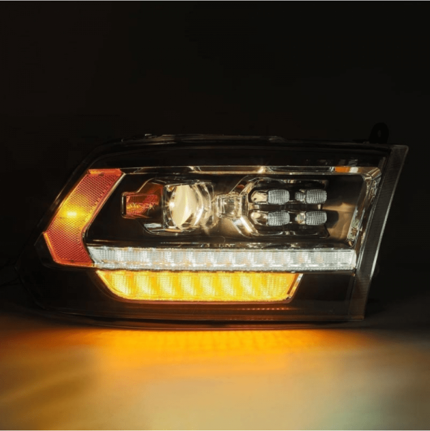 AlphaRex 880520 Luxx - Series Alpha - Black LED Projector Headlights - Southern Diesel Supply