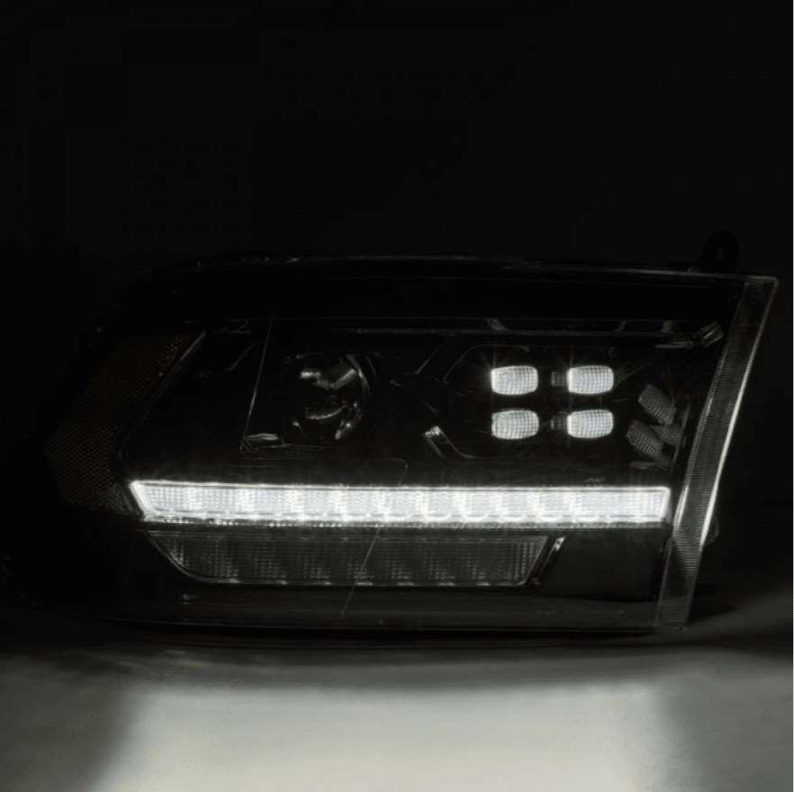 AlphaRex 880523 Pro - Series Black Projector Headlights - Southern Diesel Supply
