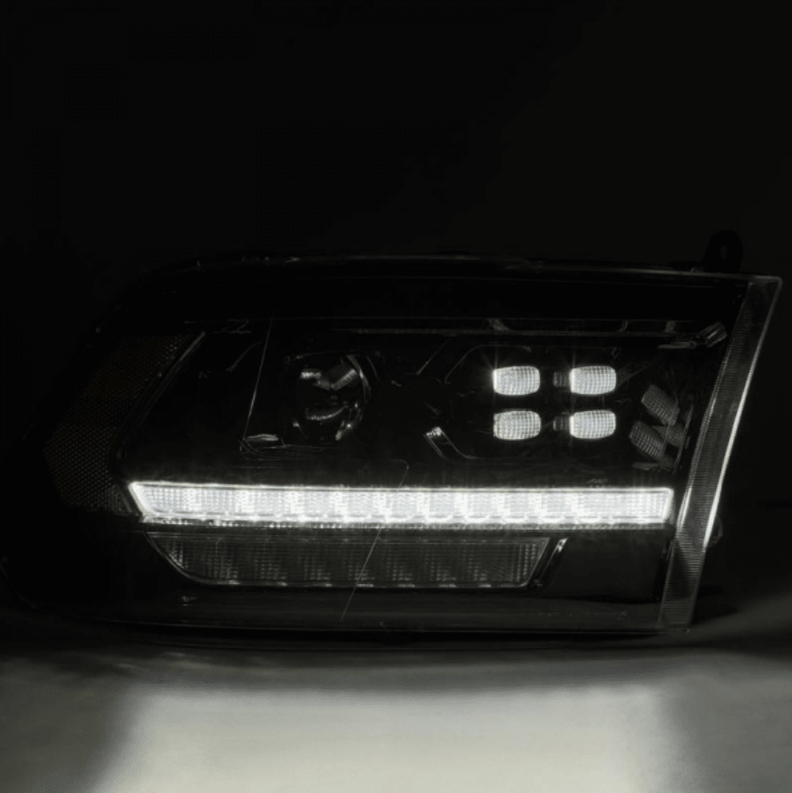 AlphaRex 880526 Luxx - Series Black LED Projector Headlights - Southern Diesel Supply