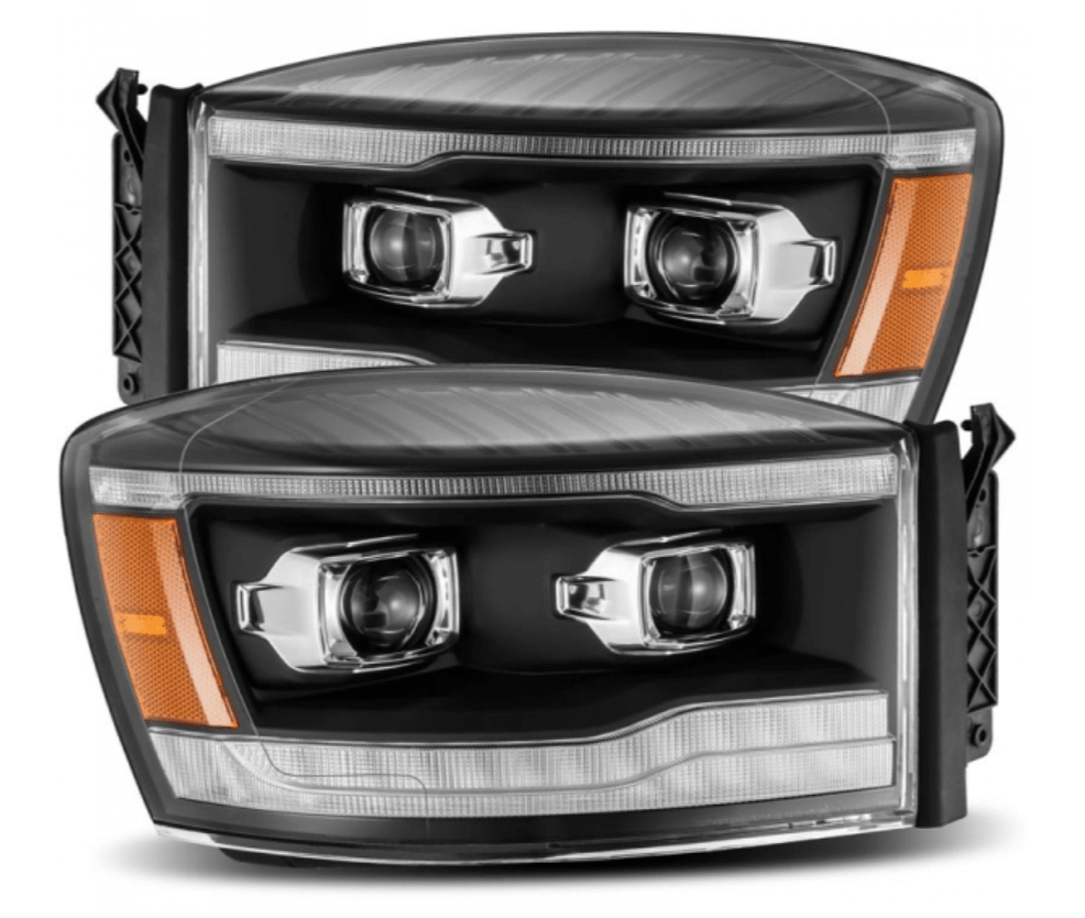 AlphaRex 880532 Pro - Series Black Projector Headlights - Southern Diesel Supply