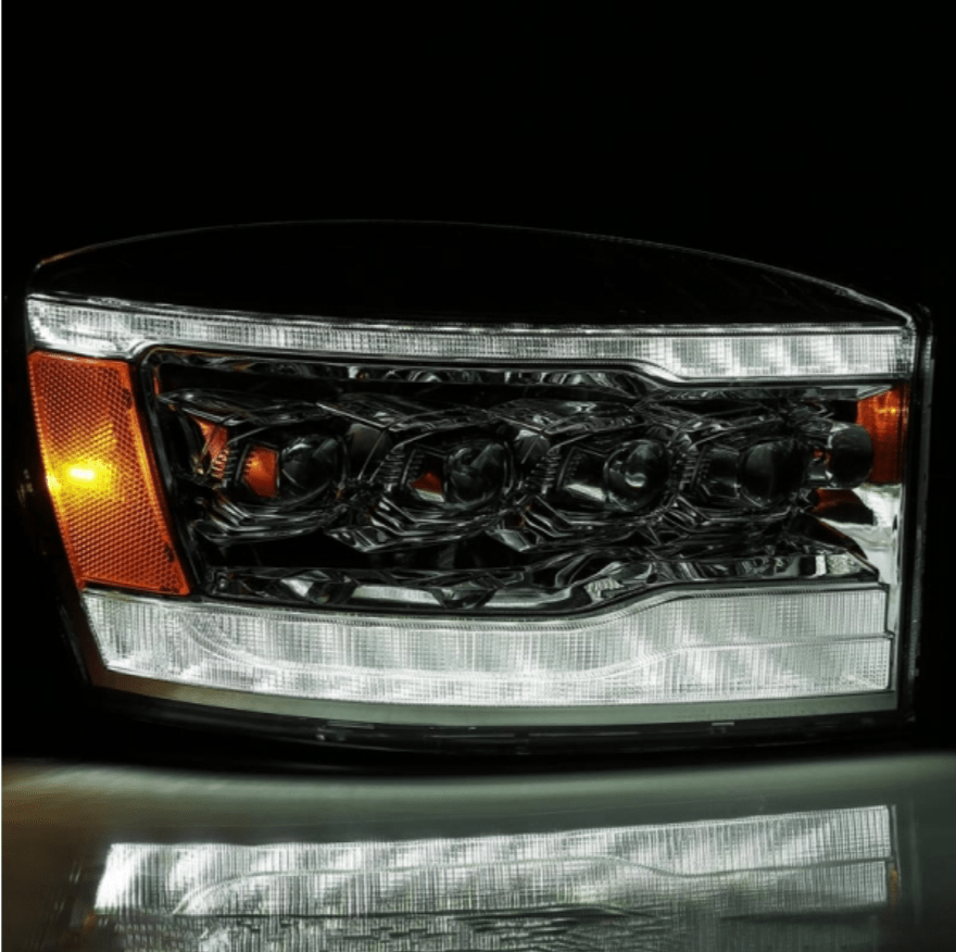 AlphaRex 880537 Nova - Series Chrome LED Projector Headlights - Southern Diesel Supply