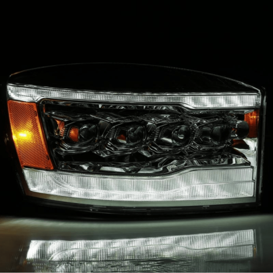 AlphaRex 880537 Nova - Series Chrome LED Projector Headlights - Southern Diesel Supply