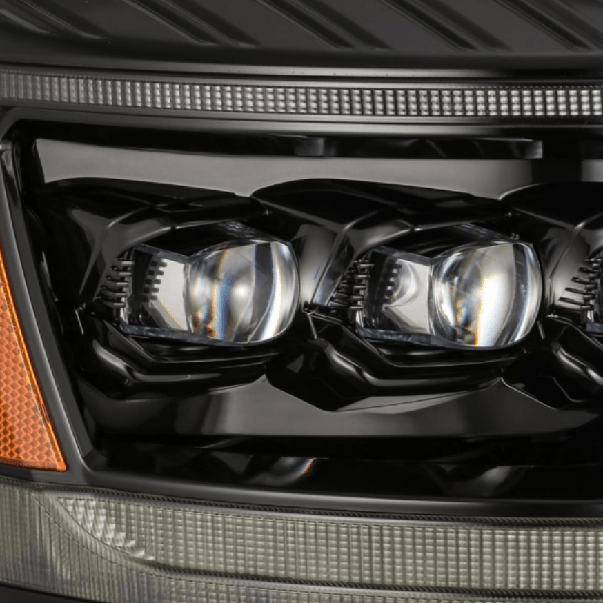 AlphaRex 880538 Nova - Series Gloss Black LED Projector Headlights - Southern Diesel Supply