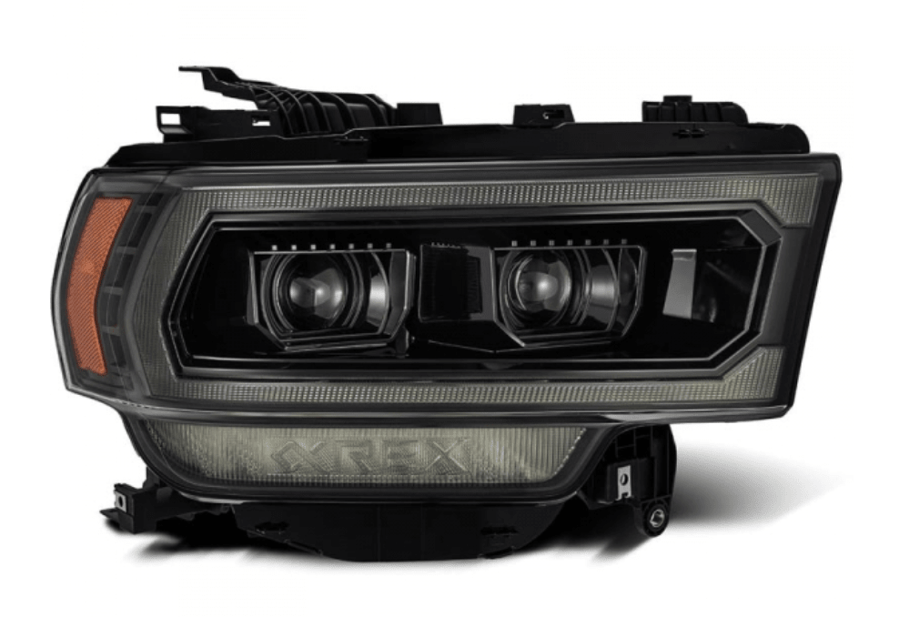 AlphaRex 880549 Luxx - Series Alpha - Black LED Projector Headlights (2019 - 2024 Cummins) - Southern Diesel Supply