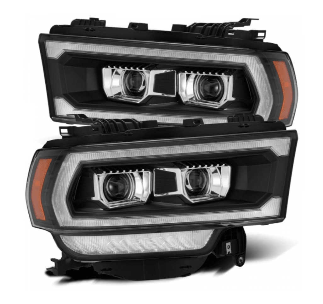 AlphaRex 880550 Luxx - Series Black LED Projector Headlights (2019 - 2024 Cummins) - Southern Diesel Supply
