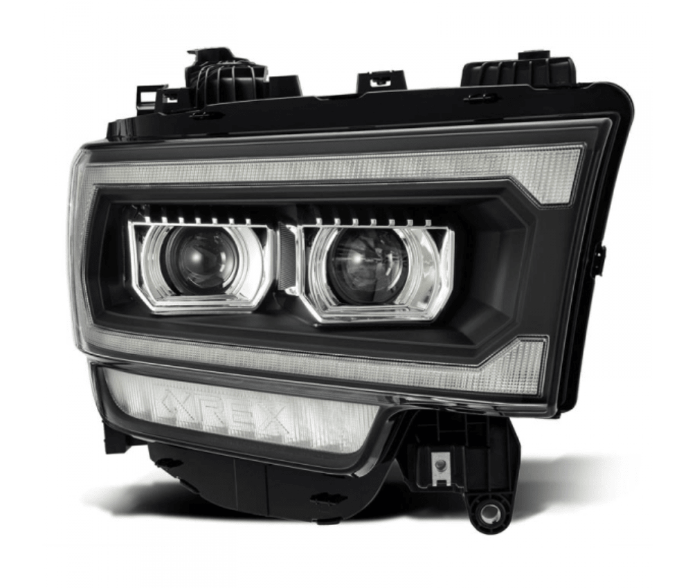 AlphaRex 880550 Luxx - Series Black LED Projector Headlights (2019 - 2024 Cummins) - Southern Diesel Supply