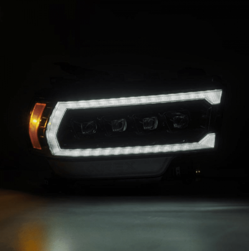 AlphaRex 880552 Nova - Series Alpha Black LED Projector Headlights (2019 - 2024 Cummins) - Southern Diesel Supply