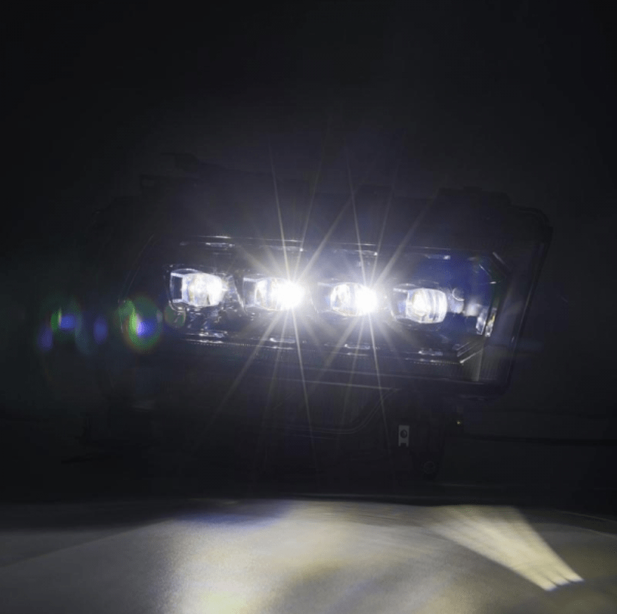 AlphaRex 880552 Nova - Series Alpha Black LED Projector Headlights (2019 - 2024 Cummins) - Southern Diesel Supply