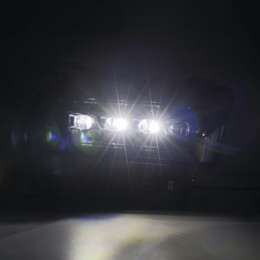 AlphaRex 880552 Nova - Series Alpha Black LED Projector Headlights (2019 - 2024 Cummins) - Southern Diesel Supply