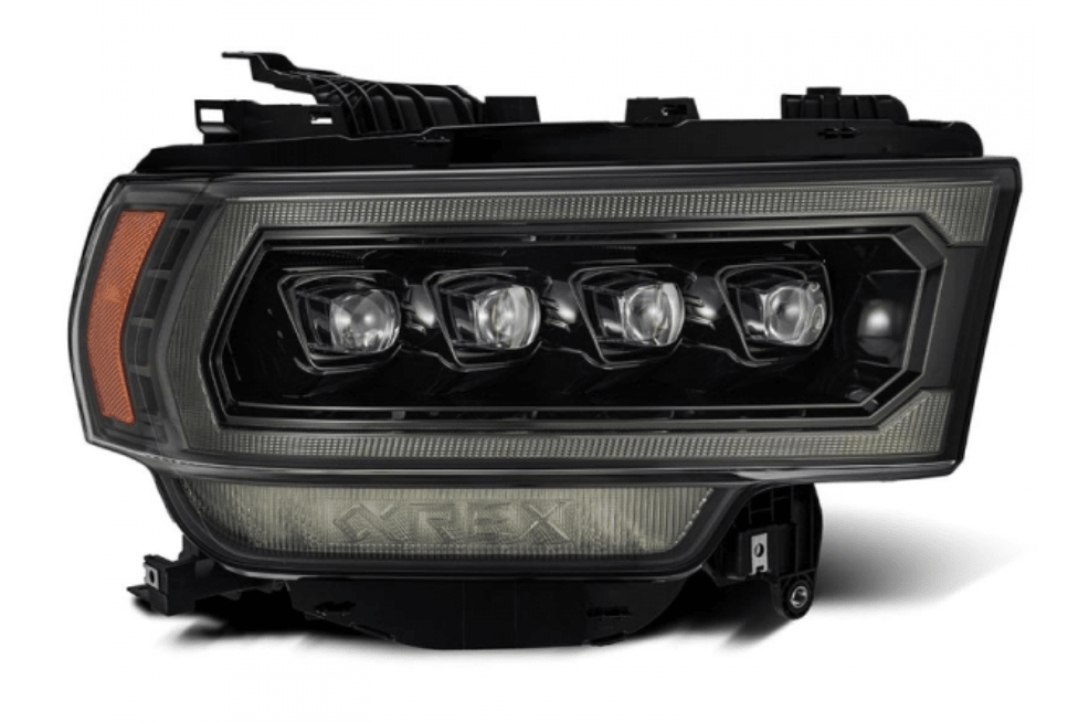 AlphaRex 880552 Nova - Series Alpha Black LED Projector Headlights (2019 - 2024 Cummins) - Southern Diesel Supply