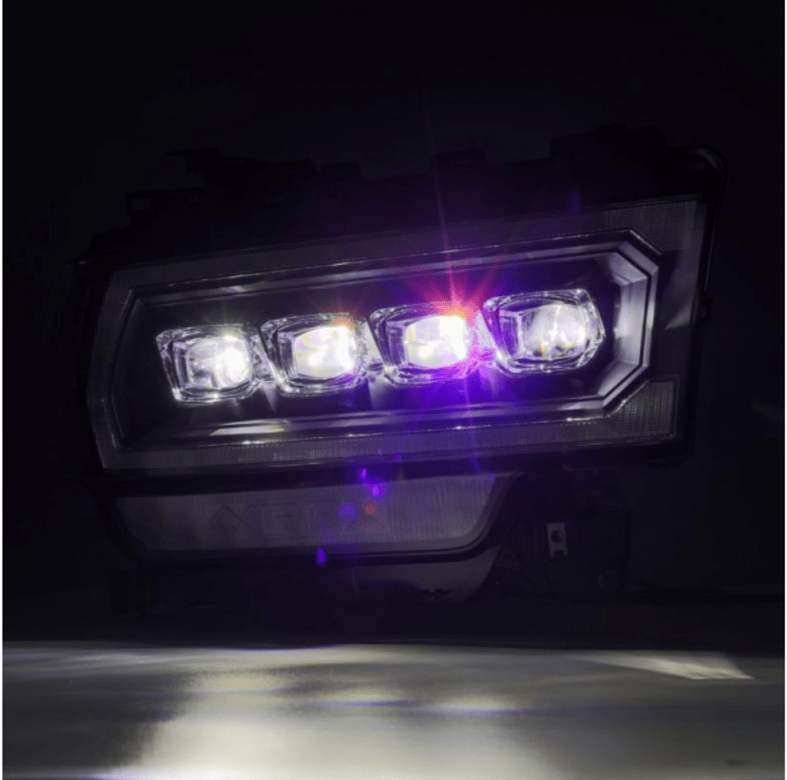 AlphaRex 880553 Nova - Series Black LED Projector Headlights (2019 - 2024 Cummins) - Southern Diesel Supply