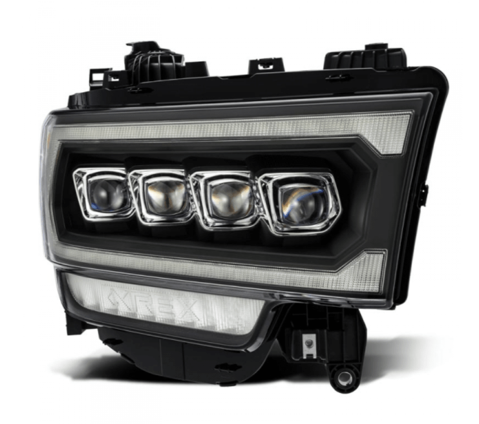AlphaRex 880553 Nova - Series Black LED Projector Headlights (2019 - 2024 Cummins) - Southern Diesel Supply