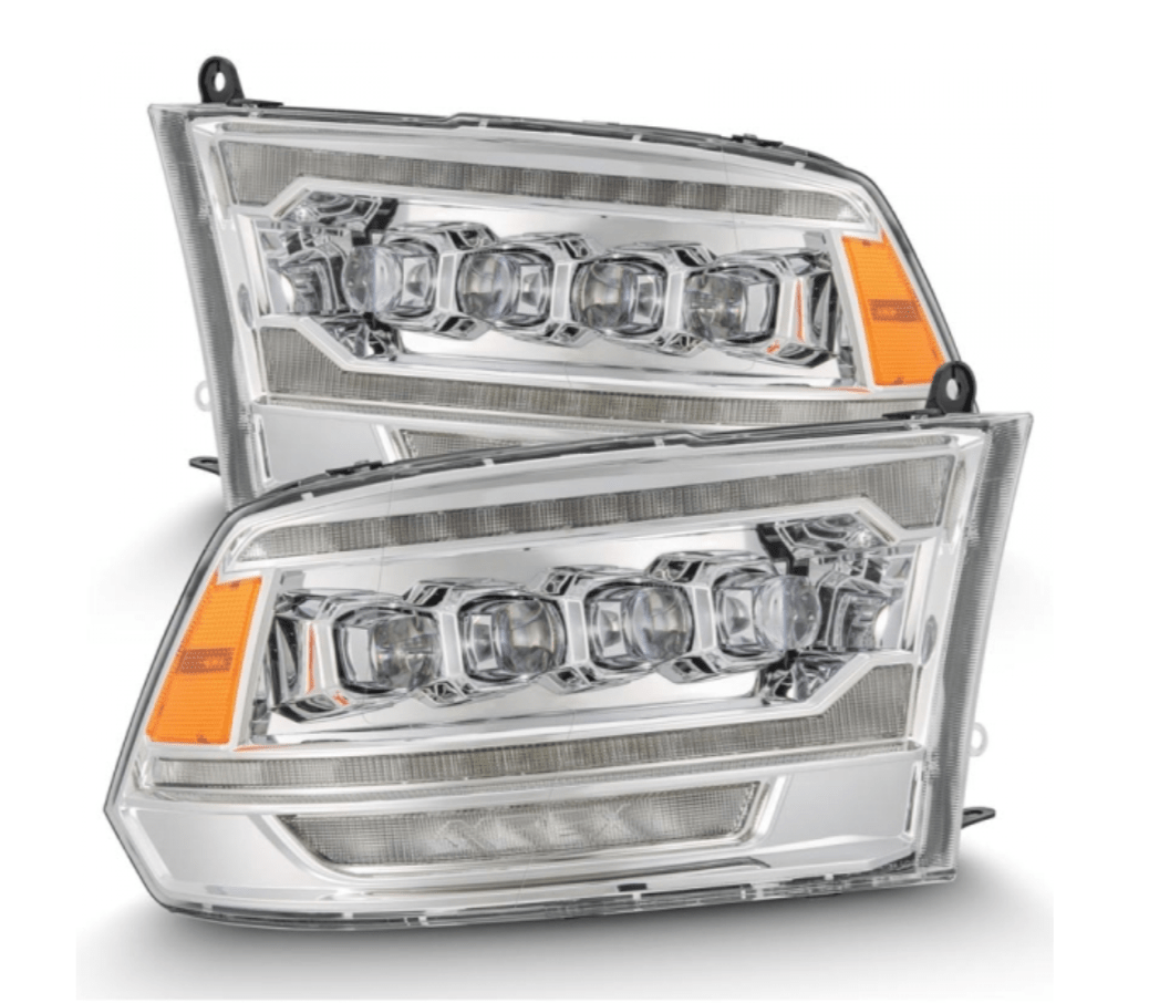 AlphaRex 880556 Nova - Series Chrome LED Projector Headlights - Southern Diesel Supply