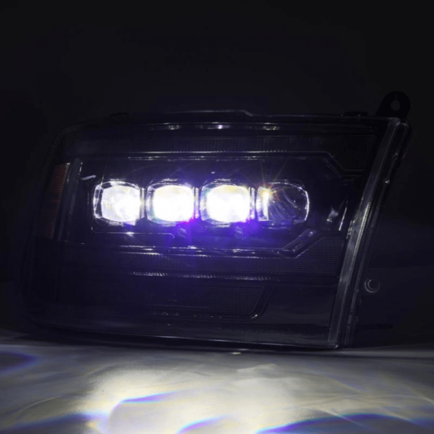AlphaRex 880557 Nova - Series Alpha - Black LED Projector Headlights - Southern Diesel Supply