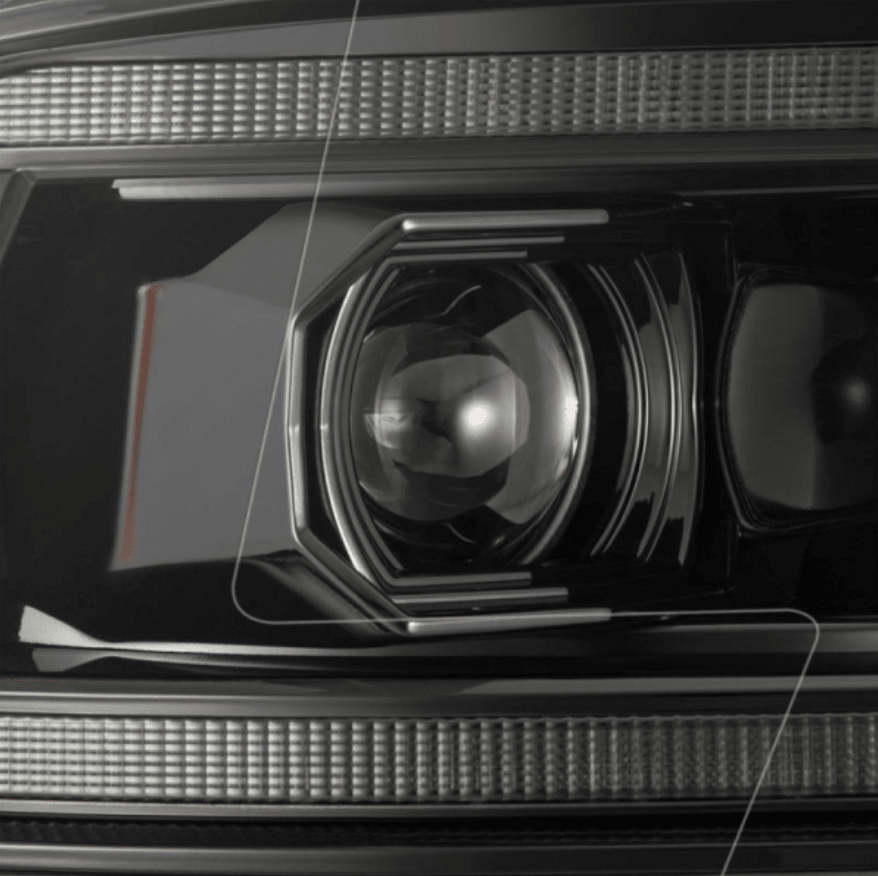 AlphaRex 880560 Luxx - Series Alpha - Black LED Projector Headlights - Southern Diesel Supply