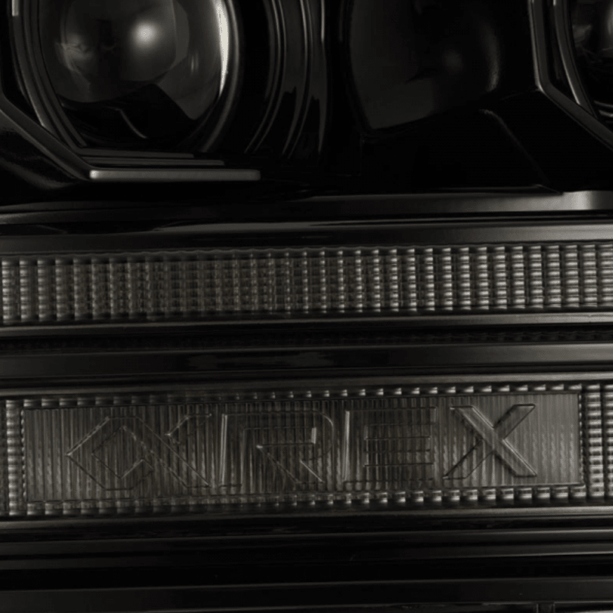 AlphaRex 880560 Luxx - Series Alpha - Black LED Projector Headlights - Southern Diesel Supply