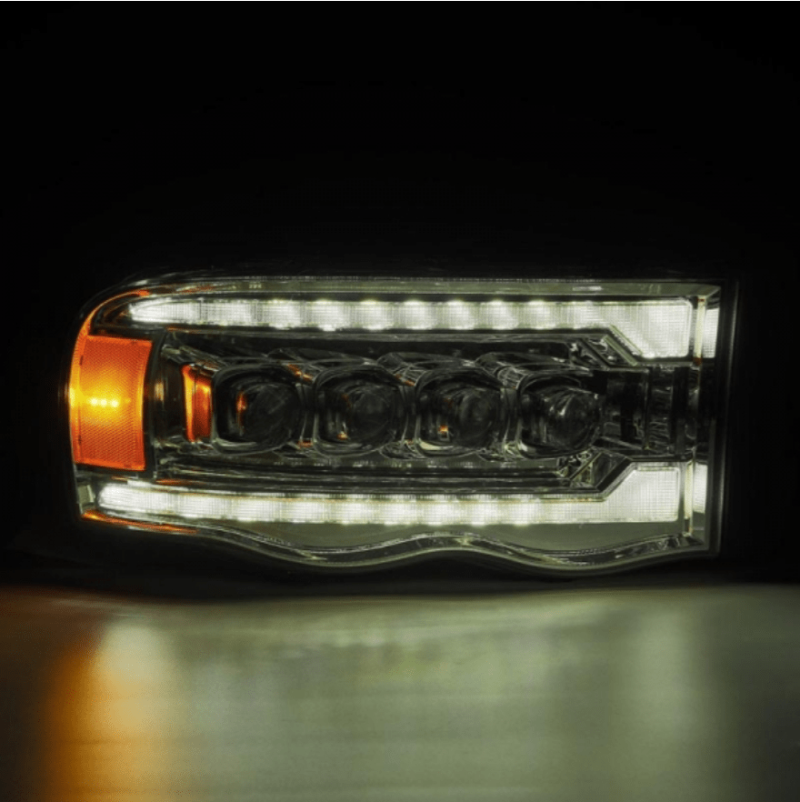 AlphaRex 880565 Nova - Series Chrome LED Projector Headlights - Southern Diesel Supply