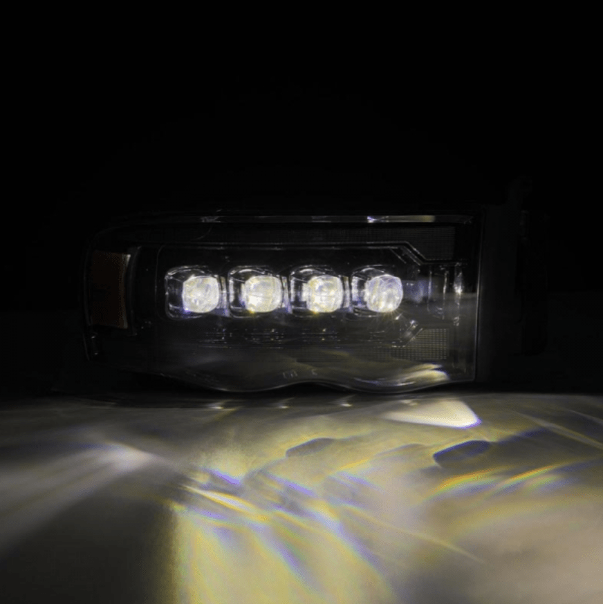 AlphaRex 880566 Nova - Series Alpha - Black LED Projector Headlights - Southern Diesel Supply