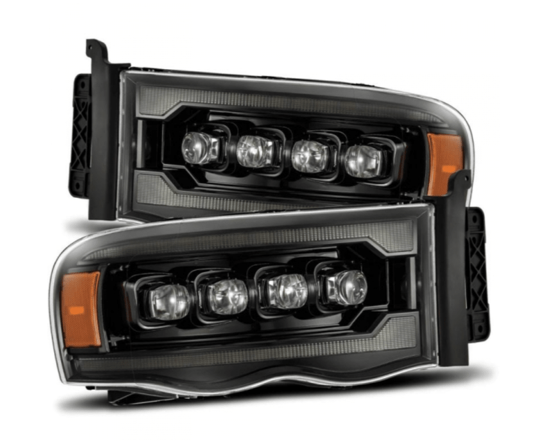 AlphaRex 880566 Nova - Series Alpha - Black LED Projector Headlights - Southern Diesel Supply