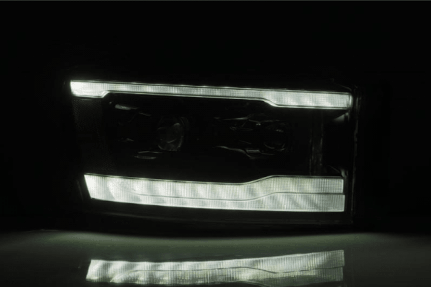 AlphaRex 880569 Luxx - Series Alpha - Black LED Projector Headlights - Southern Diesel Supply