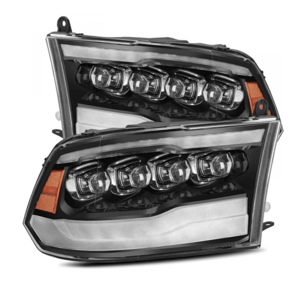 AlphaRex 880590 Nova - Series Gloss Black LED Projector Headlights - Southern Diesel Supply