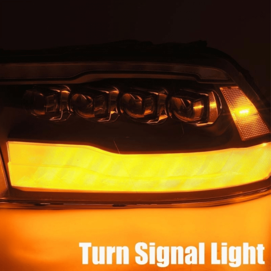 AlphaRex 880590 Nova - Series Gloss Black LED Projector Headlights - Southern Diesel Supply