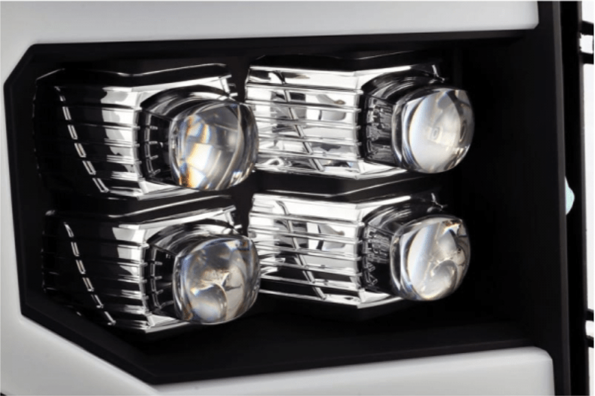AlphaRex 880609 Nova - Series Gloss Black LED Projector Headlights - Southern Diesel Supply