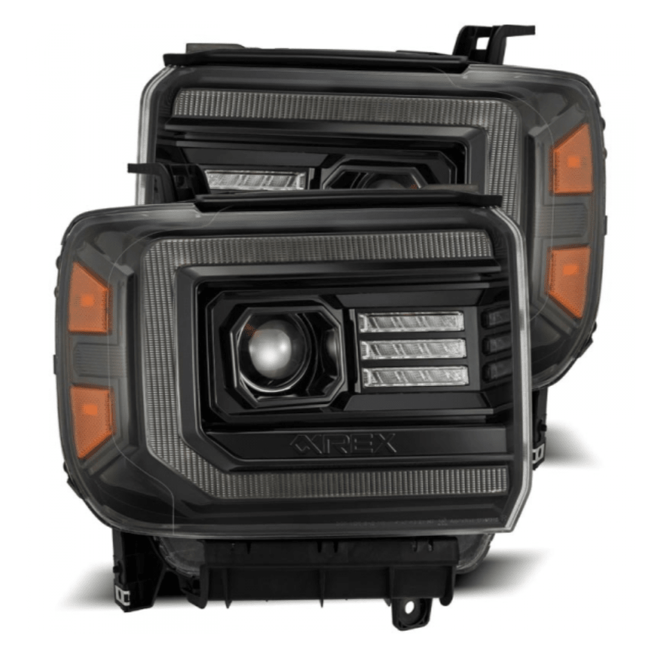 AlphaRex 880612 Pro - Series Alpha - Black Projector Headlights - Southern Diesel Supply