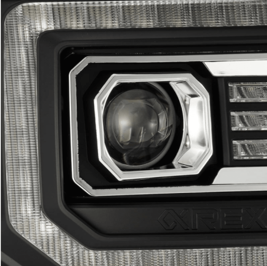 AlphaRex 880613 Pro - Series Black Projector Headlights - Southern Diesel Supply