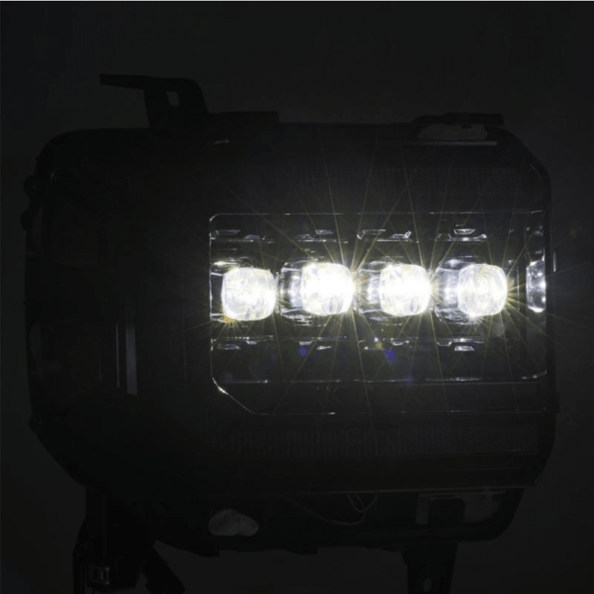 AlphaRex 880616 Nova - Series Alpha - Black LED Projector Headlights - Southern Diesel Supply