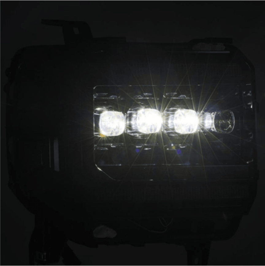 AlphaRex 880616 Nova - Series Alpha - Black LED Projector Headlights - Southern Diesel Supply
