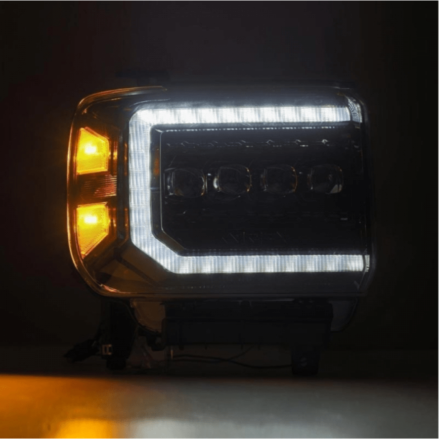 AlphaRex 880616 Nova - Series Alpha - Black LED Projector Headlights - Southern Diesel Supply
