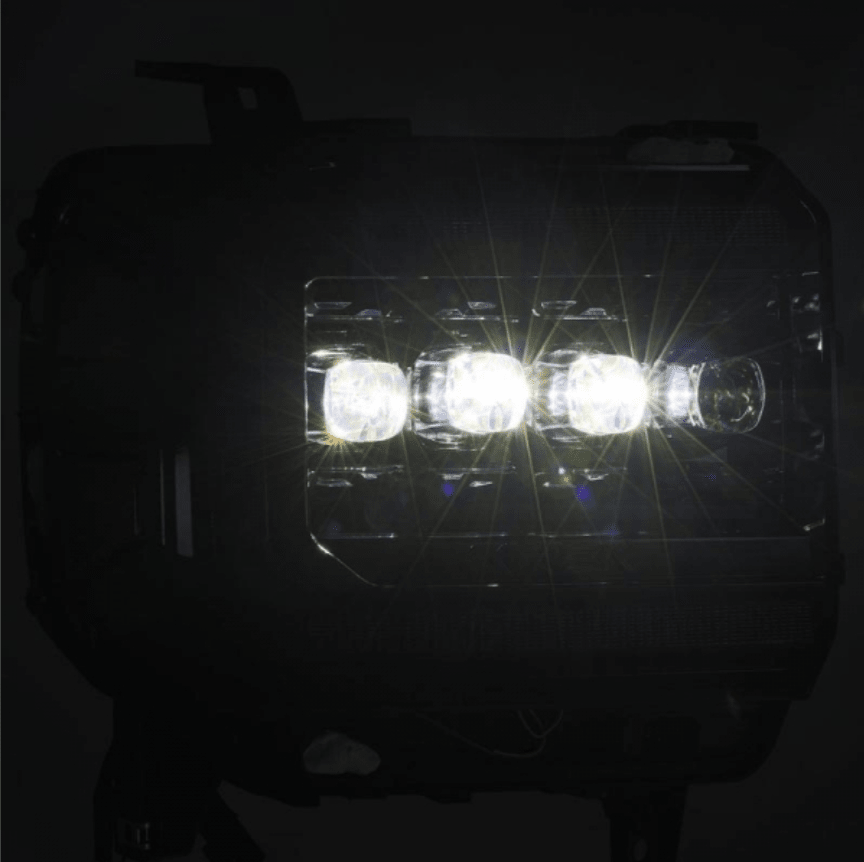 AlphaRex 880616 Nova - Series Alpha - Black LED Projector Headlights - Southern Diesel Supply
