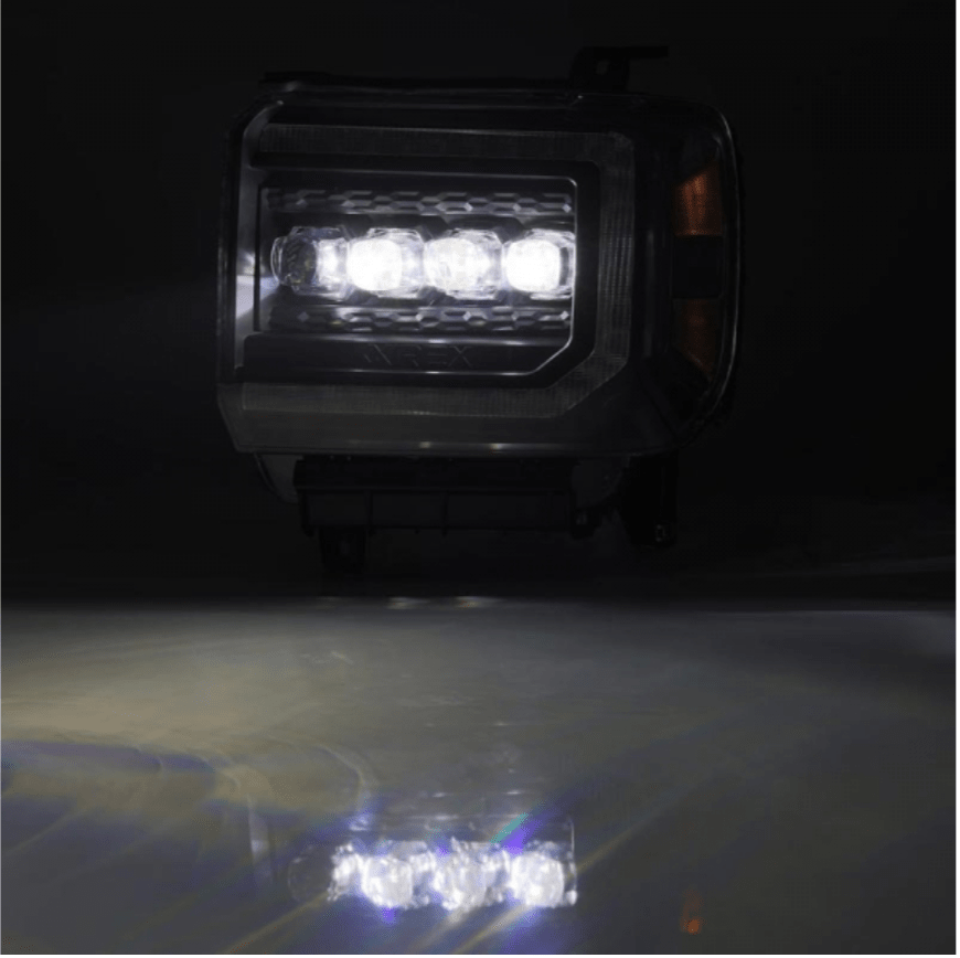 AlphaRex 880617 Nova - Series Black LED Projector Headlights - Southern Diesel Supply