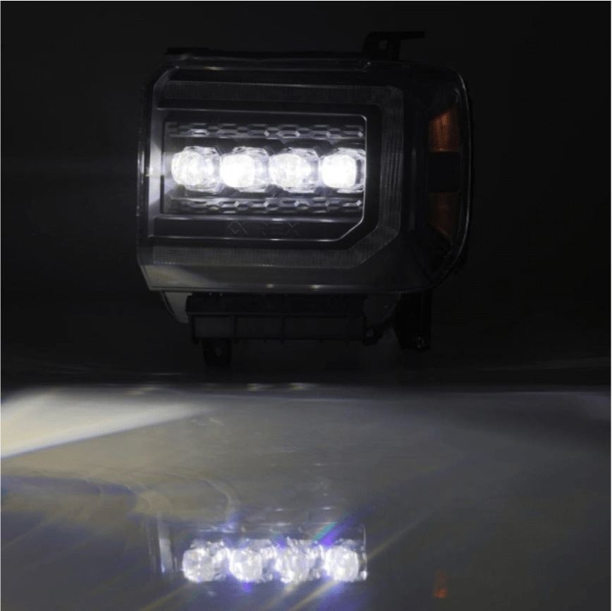 AlphaRex 880617 Nova - Series Black LED Projector Headlights - Southern Diesel Supply