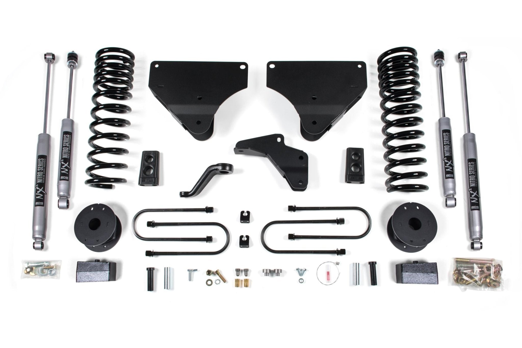 BDS Suspension 4 Inch Lift Kit (2013 - 2018 3500 Cummins 4WD, Rear Air Ride) - Southern Diesel Supply