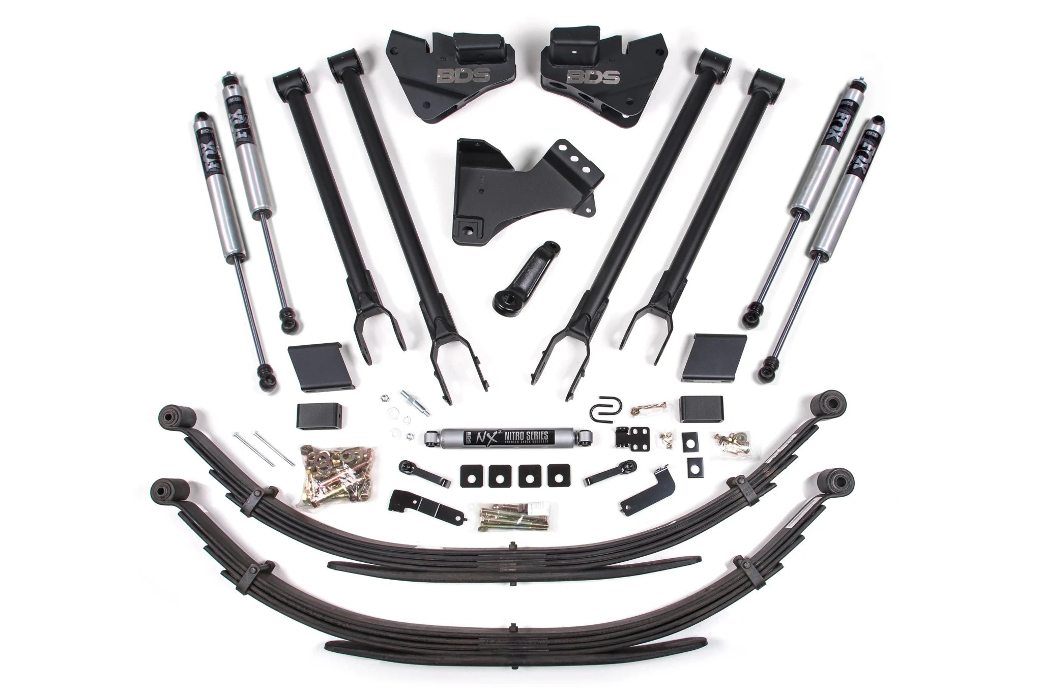BDS Suspension 4 Inch Lift Kit 4 - Link Conversion (2017 - 2019 Powerstroke 4WD) - Southern Diesel Supply