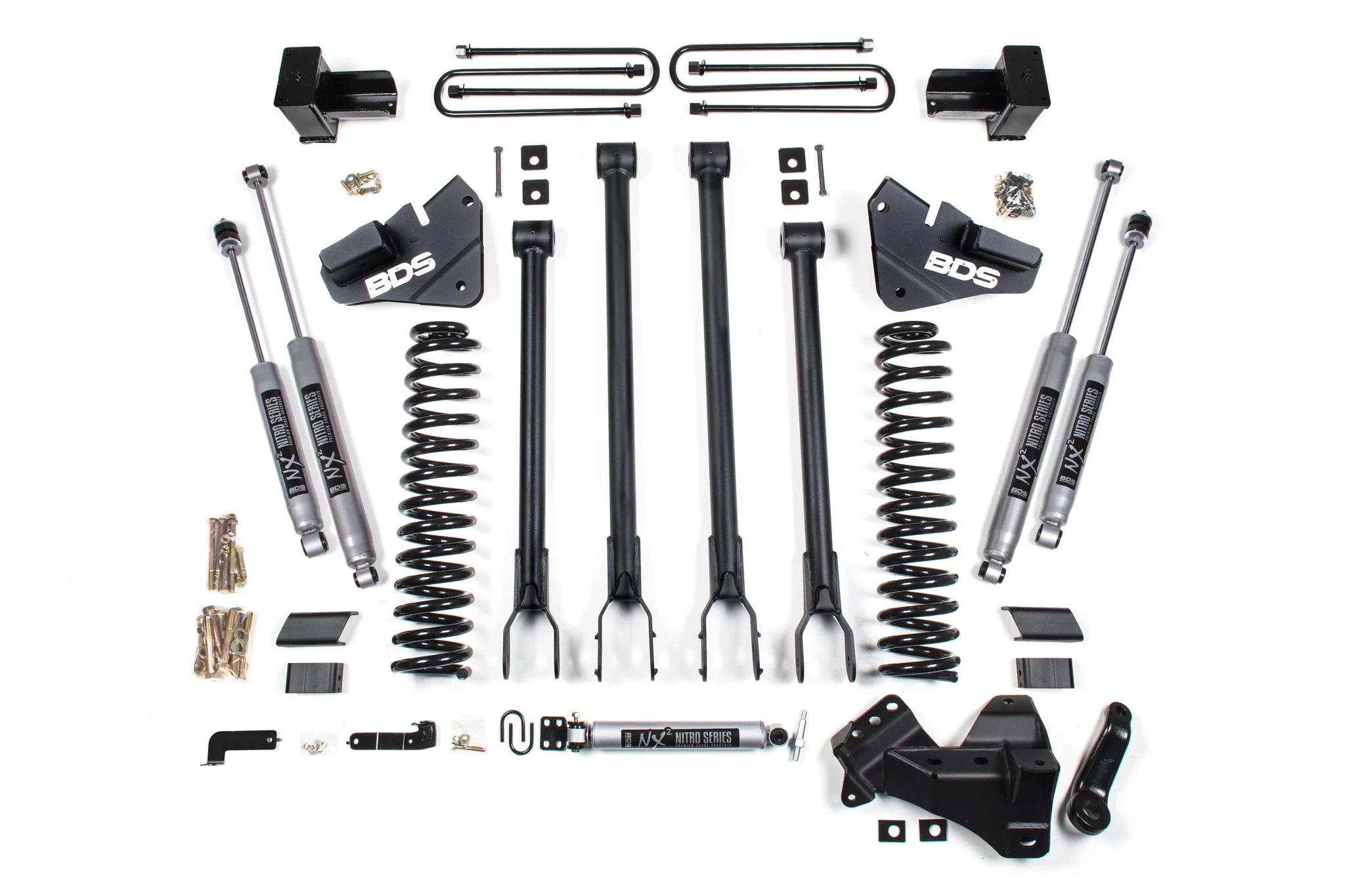 BDS Suspension 4 Inch Lift Kit 4 - Link Conversion (2017 - 2019 Powerstroke 4WD) - Southern Diesel Supply