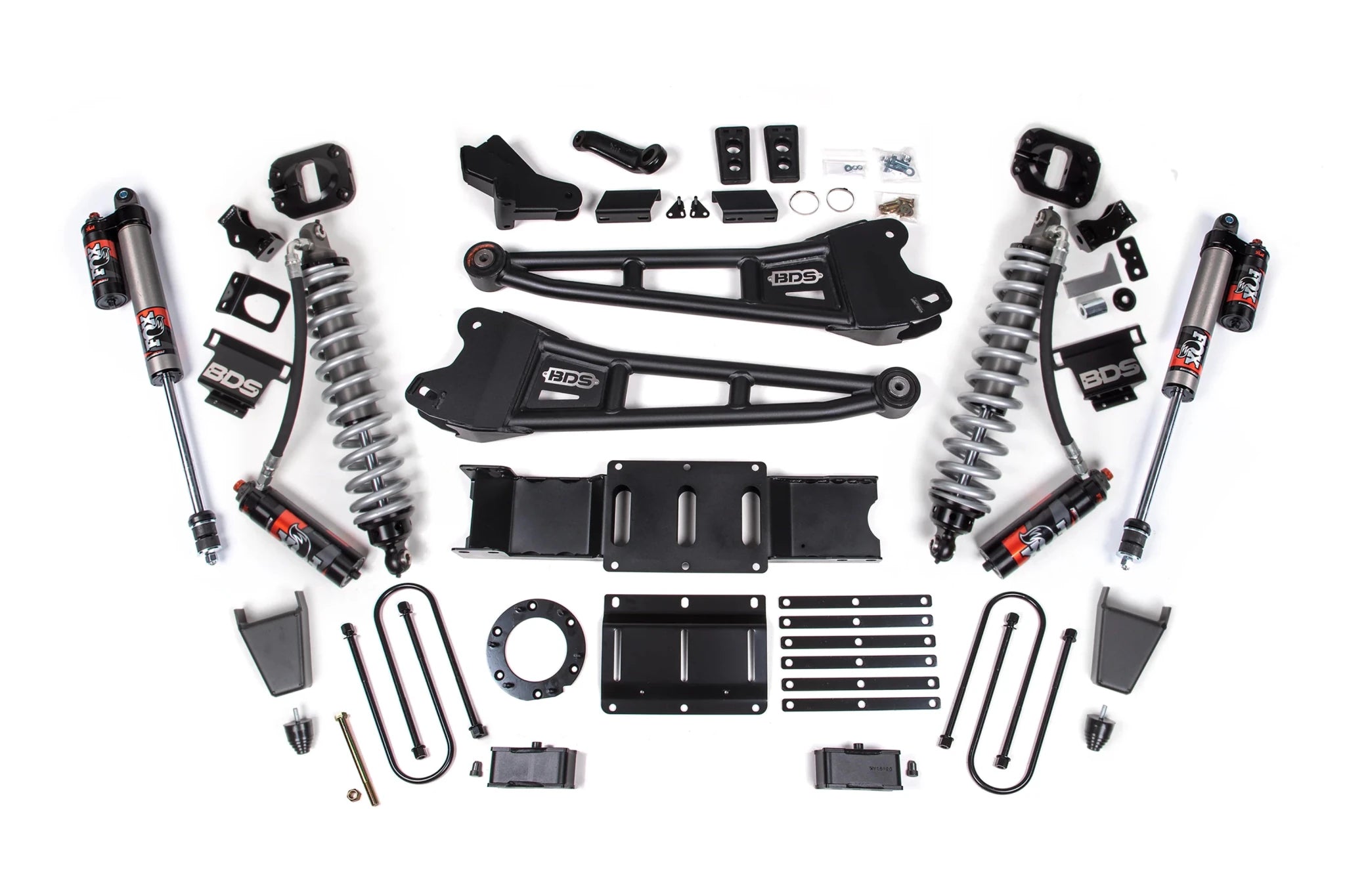 BDS Suspension 4 Inch Lift Kit FOX 2.5 Coil-Over Conversion (2019-2024 3500 6.7L Cummins 4WD) - Southern Diesel Supply