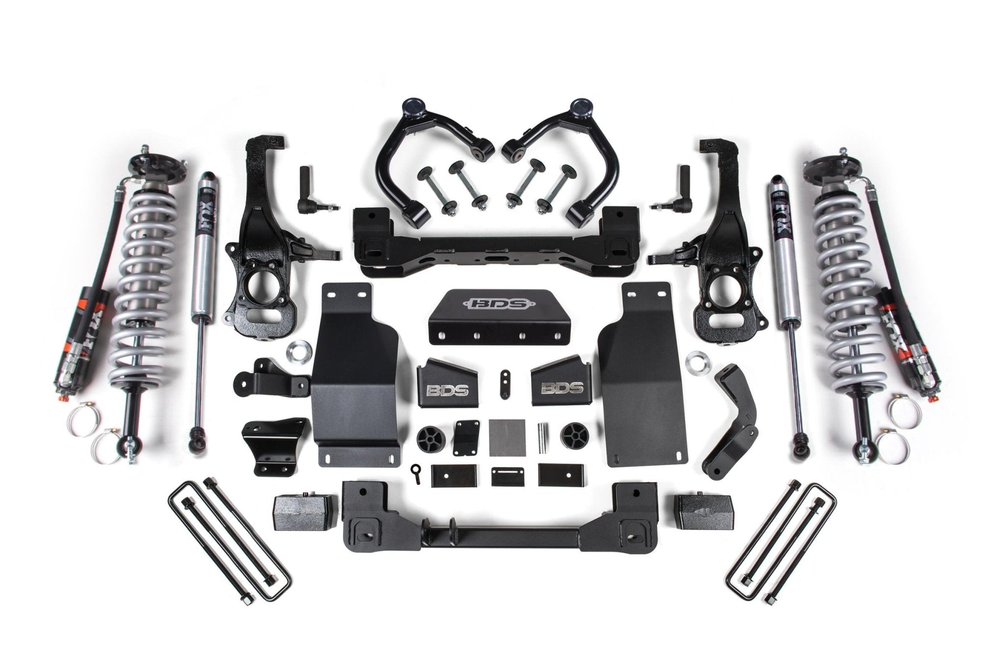 BDS Suspension 4 Inch Lift Kit FOX 2.5 Performance Elite Coil - Over (2019 - 2024 3.0L Duramax 4WD) - Southern Diesel Supply