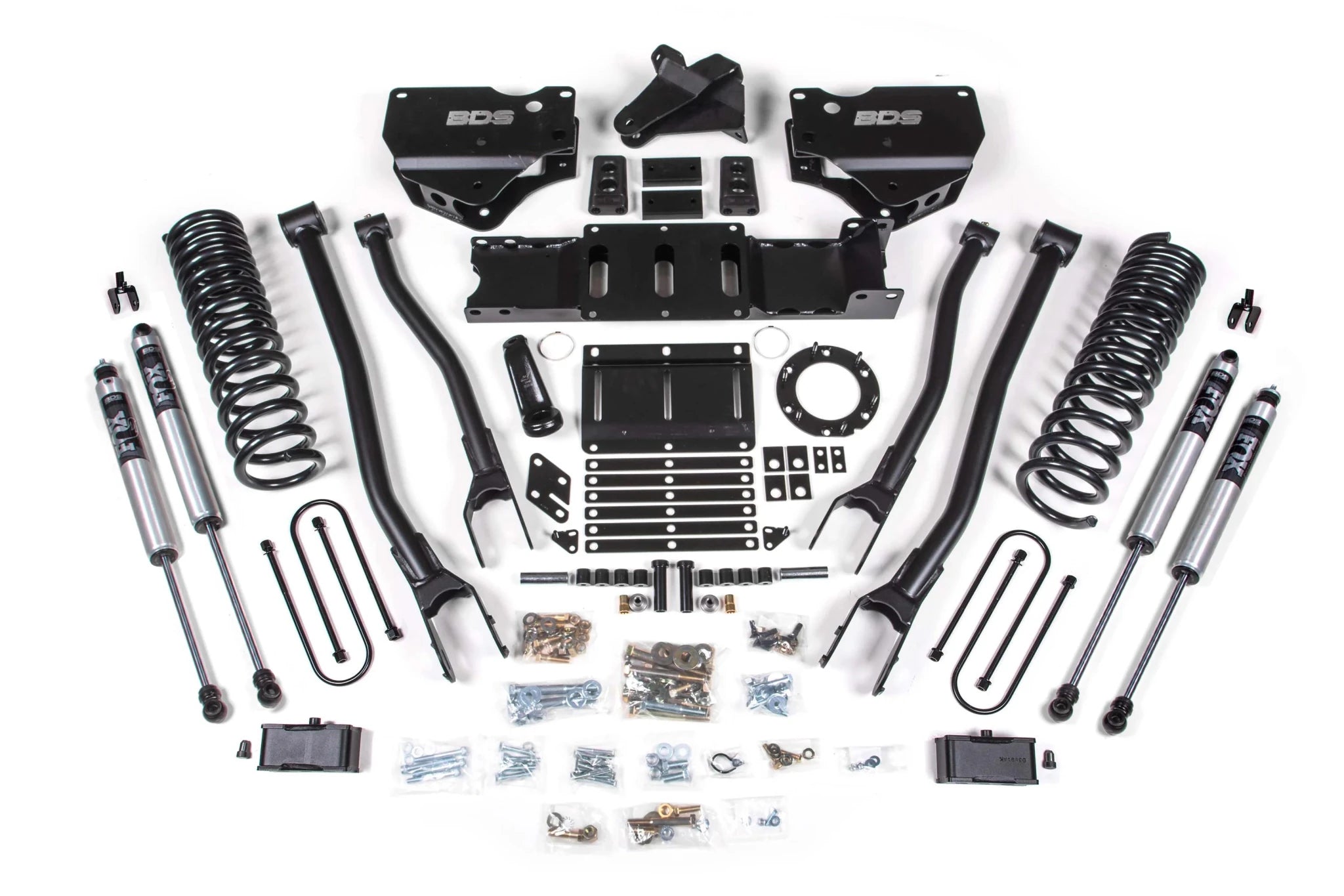 BDS Suspension 4 Inch Lift Kit w/ 4-Link (2019-2024 3500 6.7L Cummins 4WD) - Southern Diesel Supply