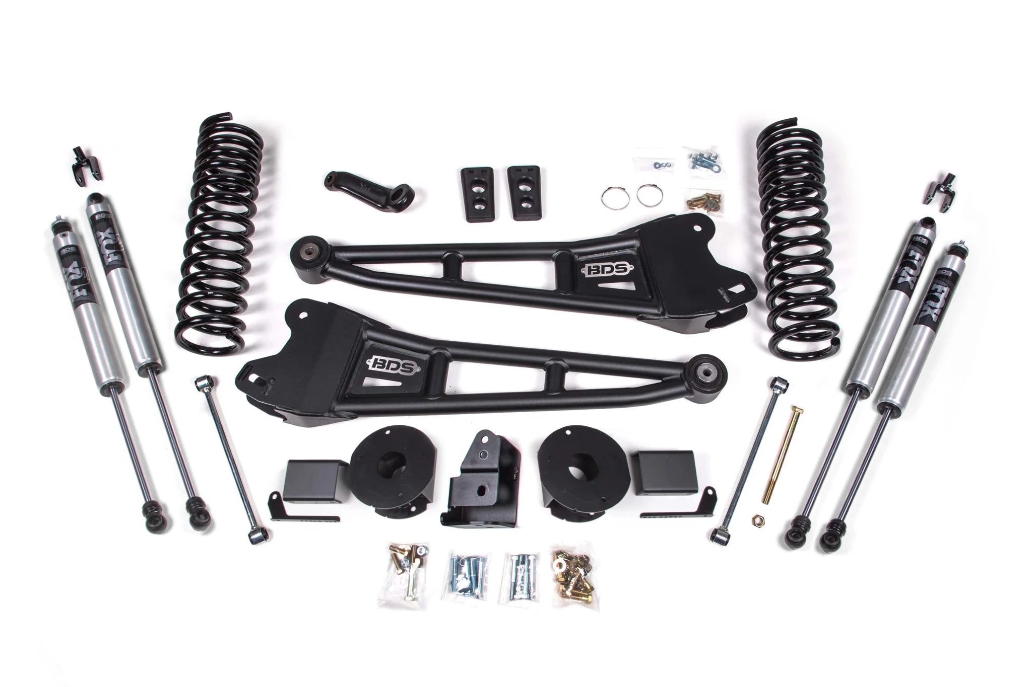BDS Suspension 4 Inch Lift Kit w/ Radius (2014 - 2018 2500 Cummins Rear Air Ride, 4WD) - Southern Diesel Supply