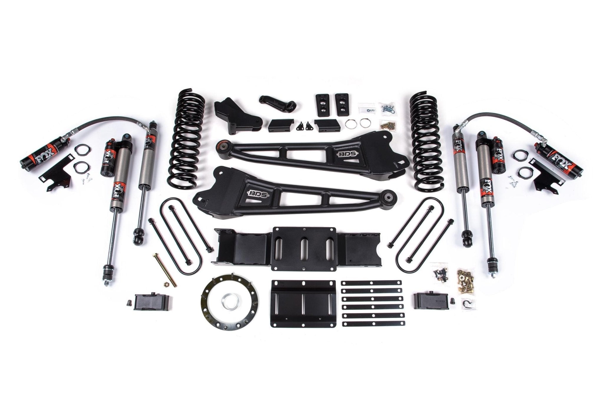 BDS Suspension 4 Inch Lift Kit w/ Radius Arm 2 Inch Rear Block (2019 - 2024 3500 Cummins 4WD) - Southern Diesel Supply